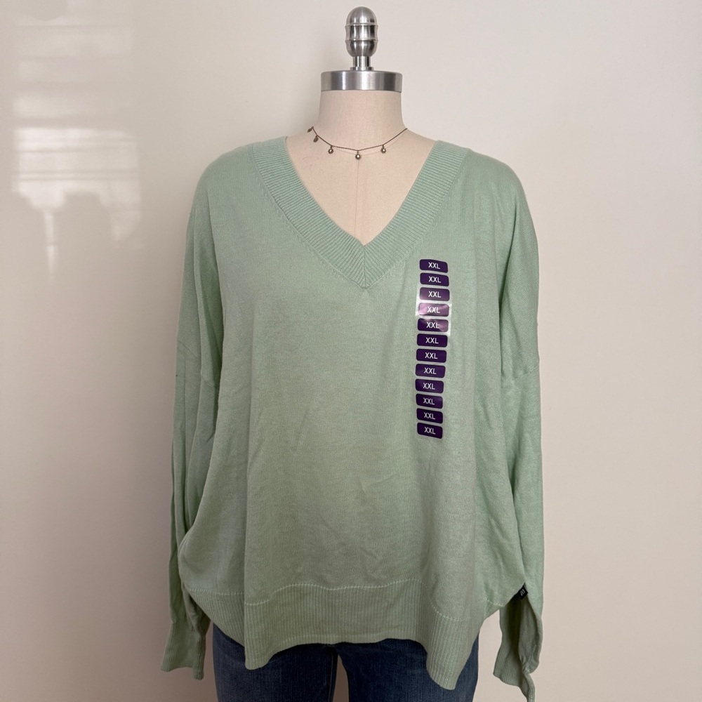 NWT Gap Mint Green Vneck Sweater